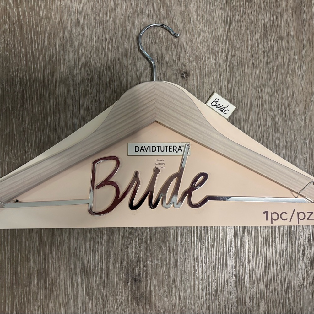 David Tutera Bride Hanger with Rose Gold Accent